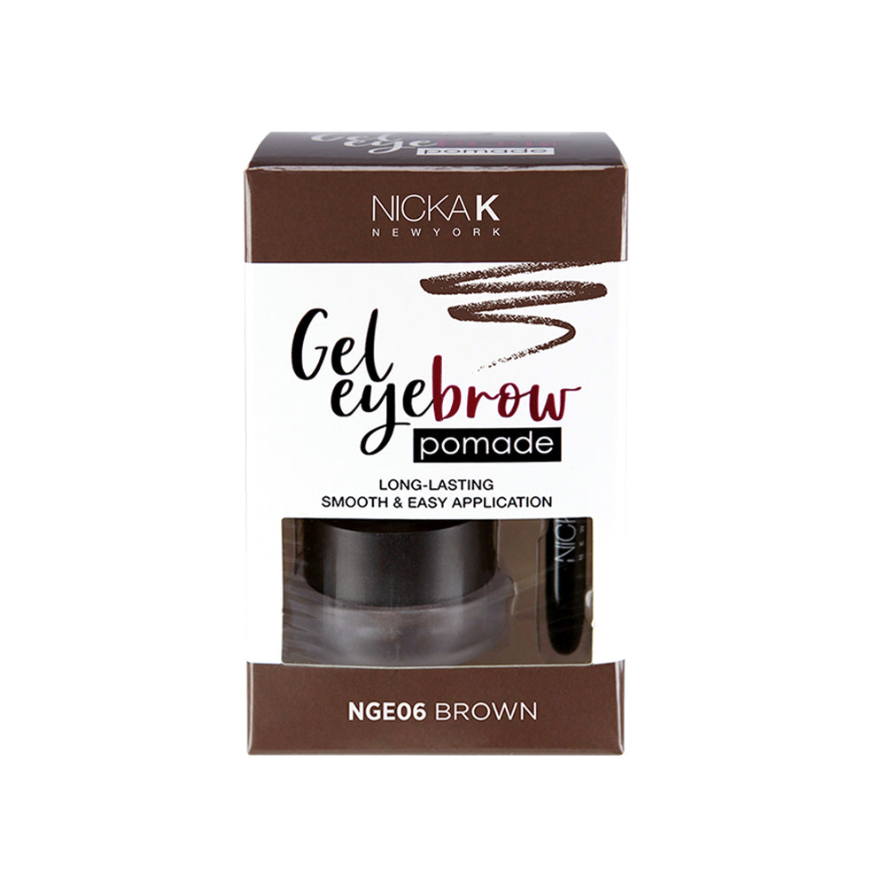 Gel Eyebrow Pomade | Eyes by Nicka K - BROWN NGE06